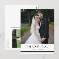 Black Classic Typografy Striped Wedding Vielen Dan