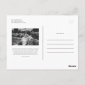 Black Classic Typografy Wedding Vielen Dank Postkarte (Rückseite)