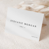 Black Classic Wedding Meal Choice Platzkarte Tischnummer