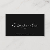 black Clean Simple Design with rectangle frame Visitenkarte (Vorderseite)