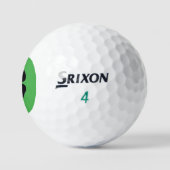 Black Clover Green Srixon Soft Feel Golf Bälle 3pk (Logo)