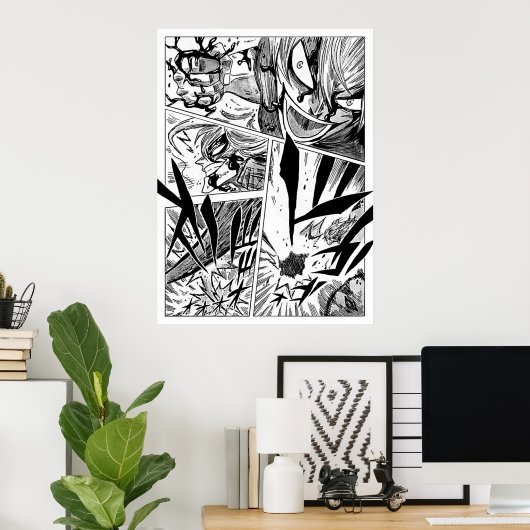 Black Clover Manga Panel Poster (Heimbüro)