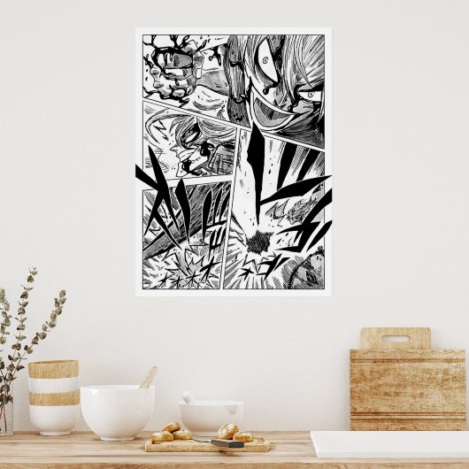 Black Clover Manga Panel Poster (Küche)