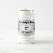 Black Clover Ribbon Tmpl von Kenneth Yoncich Bierglas (Mittel)