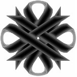 Black Clover Ribbon von Kenneth Yoncich<br><div class="desc">Die Schlüsselkette der schwarzen Klemme. Bilder Copyright (C) Kenneth Kenji Yoncich. Alle Rechte vorbehalten.</div>