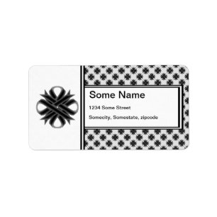 Black Clover Ribbon von Kenneth Yoncich Adressaufkleber