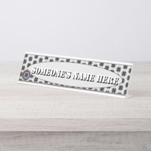 Black Clover Ribbon von Kenneth Yoncich Schreibtischnamensplakette