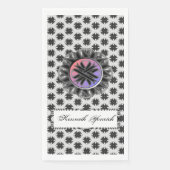 Black Clover Ribbon von Kenneth Yoncich Serviette (Vorderseite)