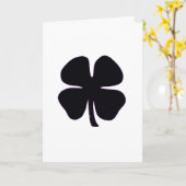 Black Clover weiße Grußkarte Karte (Gelbe Blume)