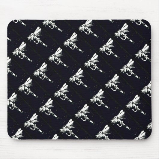 "Black Coachman" Trout Fly Mousepad (Vorne)