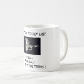 "Black Coachman - Trout Fly "To Do List"-Tasse Kaffeetasse (VorderseiteRechts)