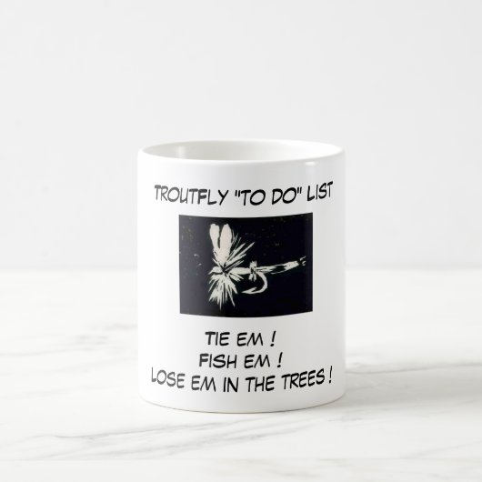 "Black Coachman - Trout Fly "To Do List"-Tasse Kaffeetasse (Mittel)