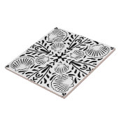 Black Coastal Sheashell Coral Modernes Bad Fliese (Seite)