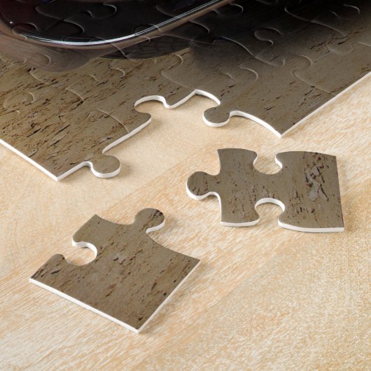 Black Cobra am Strand, Klassisches Auto Puzzle (Seite)