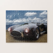 Black Cobra am Strand, Klassisches Auto Puzzle (Horizontal)
