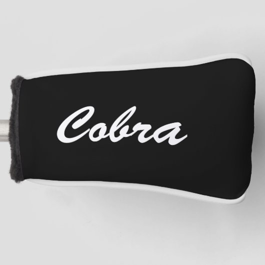 Black Cobra Golf Headcover (Vorderseite)