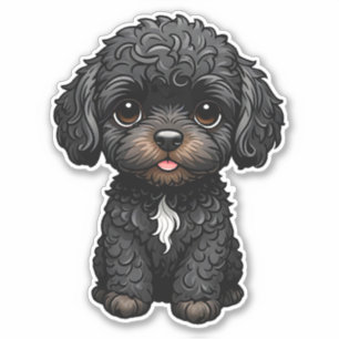 Black Cockapoo Aufkleber