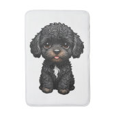 Black Cockapoo Badematte (Vorderseite Vertikal)