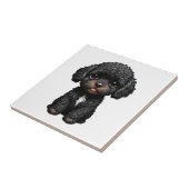 Black Cockapoo Fliese (Seite)