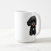 Black Cockapoo Kaffeetasse (VorderseiteRechts)