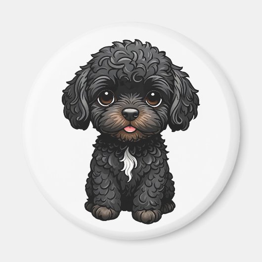 Black Cockapoo Magnet (Vorne)