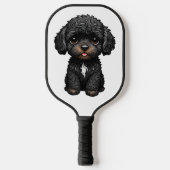 Black Cockapoo Pickleball Schläger (Vorderseite)
