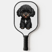 Black Cockapoo Pickleball Schläger (Rückseite)