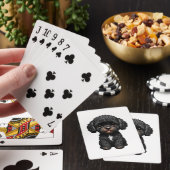 Black Cockapoo Spielkarten (In Situ)