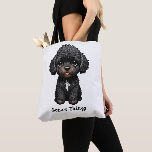 Black Cockapoo Tasche (Von Nahem)