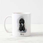 Black Cockapoo "The Teddy is besiegt" Kaffeetasse (Links)