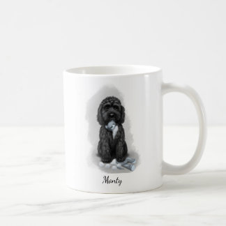 Black Cockapoo "The Teddy is besiegt" Kaffeetasse