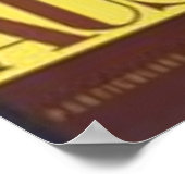 Black Cockatoo Vintage Poster (Ecke)