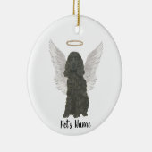 Black Cocker Spanel Beileid Memorial Keramik Ornament (Rechts)