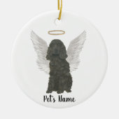 Black Cocker Spanel Dog Beileid Memorial Keramik Ornament (Vorne)