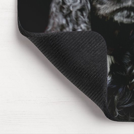 Black Cocker Spanel Mousepad (Ecke)