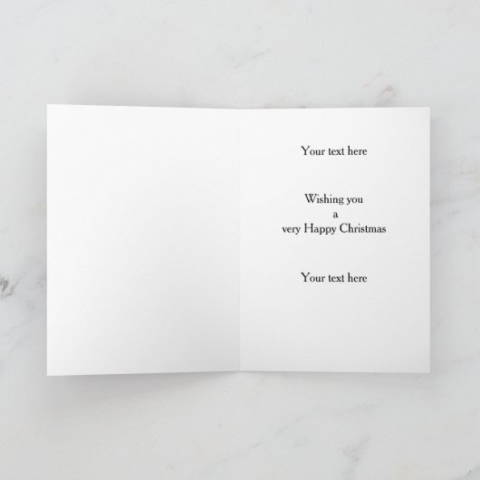 Black Cocker Spaniel Happy Christmas card Karte (Innenseite)