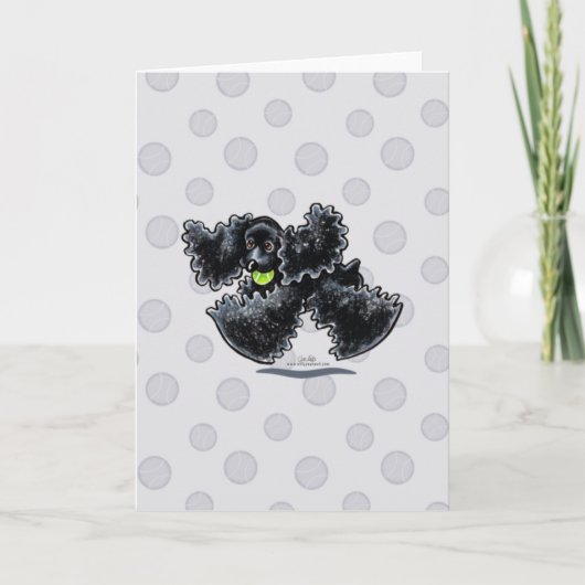 Black Cocker Spaniel Play Karte (Vorderseite)