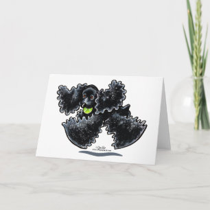 Black Cocker Spaniel Play Karte