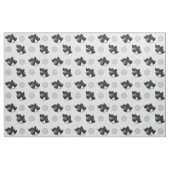 Black Cocker Spaniel Spielzeit Silver Stoff (Fat Quarter (45,7 x 55,9 cm))