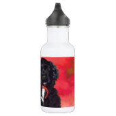 Black Cocker Spanisch Puppy - Abby Edelstahlflasche (Rechts)