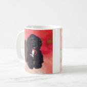 Black Cocker Spanisch Puppy - Abby Kaffeetasse (Vorderseite Links)