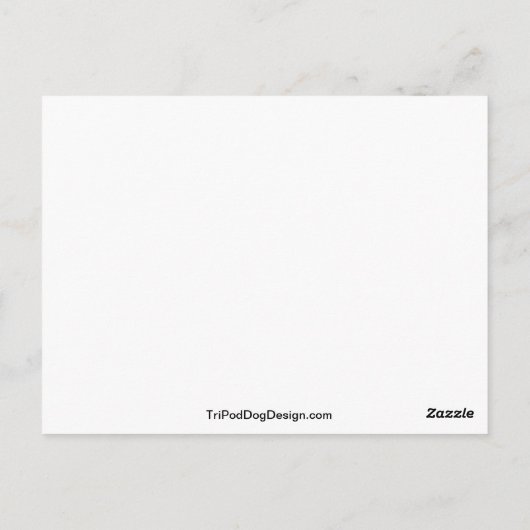 Black Cocker Spanisch Puppy - Abby Postkarte (Rückseite)