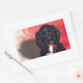 Black Cocker Spanisch Puppy - Abby Rechteckiger Aufkleber (Umschlag)