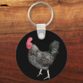 Black Cockerel No. 4 Schlüsselanhänger (Vorderseite)