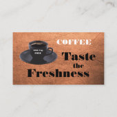 Black Coffee Cup Punch Card Gratis Cup Loyalitätsk Treuekarte (Rückseite)