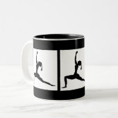 Black Coffee Cup Zweifarbige Tasse (Vorderseite Links)
