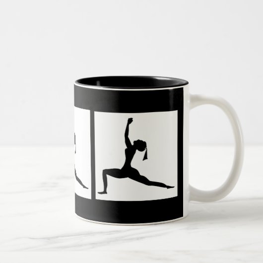 Black Coffee Cup Zweifarbige Tasse (Rechts)
