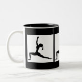 Black Coffee Cup Zweifarbige Tasse (Links)