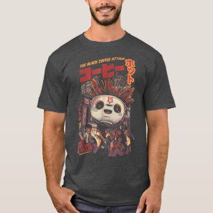 Black Coffee Magic Kaiju Monster Japanische Kunst T-Shirt