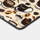 Black Coffee Oil Paint Pattern Schreibtischunterlage (Ecke)